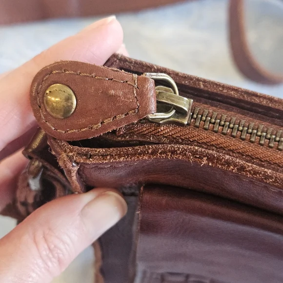 ASHWOOD HERITAGE Crossbody Bag Red Leather Woven England UK Purse Handbag Boho - Picture 15 of 16